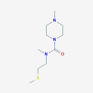 molecular formula C10H21N3OS B2475862 N,4-dimethyl-N-[2-(methylsulfanyl)ethyl]piperazine-1-carboxamide CAS No. 2375261-46-2