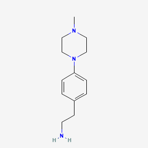 2-[4-(4-Methylpiperazin-1-yl)phenyl]ethan-1-amine