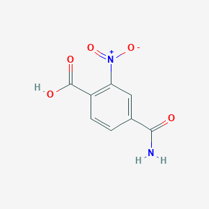 molecular formula C8H6N2O5 B2475890 4-Carbamoyl-2-nitrobenzoic acid CAS No. 87594-60-3