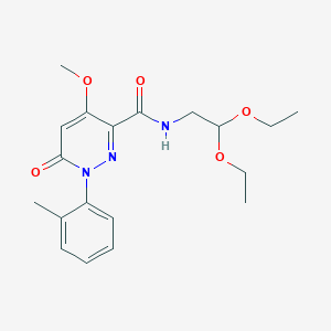 N-(2,2-diethoxyethyl)-4-methoxy-1-(2-methylphenyl)-6-oxopyridazine-3-carboxamide