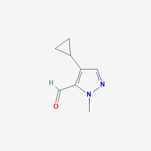 4-cyclopropyl-1-methyl-1H-pyrazole-5-carbaldehyde