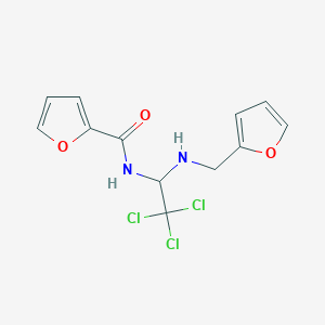 N-[2,2,2-trichloro-1-(furan-2-ylmethylamino)ethyl]furan-2-carboxamide