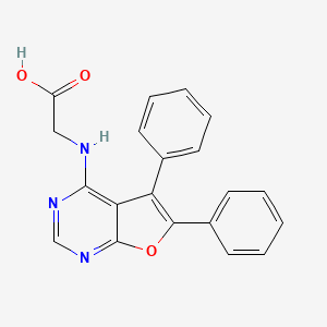 molecular formula C20H15N3O3 B2475911 (5,6-Diphenyl-furo[2,3-d]pyrimidin-4-ylamino)-acetic acid CAS No. 701223-63-4