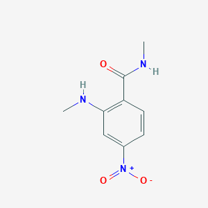molecular formula C9H11N3O3 B2475913 N-Methyl-2-(methylamino)-4-nitrobenzamide CAS No. 1824079-39-1