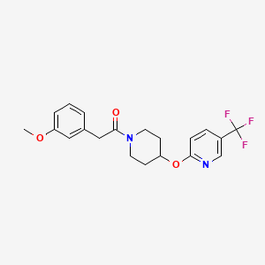 2-(3-Methoxyphenyl)-1-(4-((5-(trifluoromethyl)pyridin-2-yl)oxy)piperidin-1-yl)ethanone
