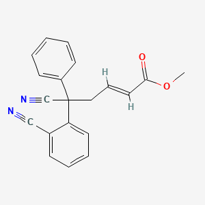 Methyl 5-cyano-5-(2-cyanophenyl)-5-phenyl-2-pentenoate