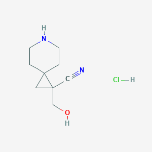 1-(Hydroxymethyl)-6-azaspiro[2.5]octane-1-carbonitrile hydrochloride
