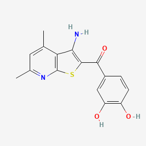(3-Amino-4,6-dimethylthieno[2,3-b]pyridin-2-yl)(3,4-dihydroxyphenyl)methanone