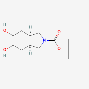 cis-tert-Butyl 5,6-dihydroxyhexahydro-1H-isoindole-2(3H)-carboxylate