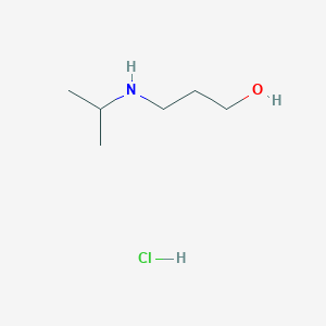 molecular formula C6H16ClNO B2475974 3-(Isopropylamino)-1-propanol hydrochloride CAS No. 1559062-21-3