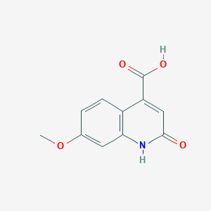 molecular formula C11H9NO4 B2475979 2-Hydroxy-7-methoxyquinoline-4-carboxylic acid CAS No. 52280-85-0