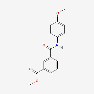 molecular formula C16H15NO4 B2475981 Methyl 3-[(4-methoxyphenyl)carbamoyl]benzoate CAS No. 925088-20-6