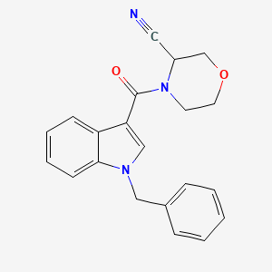 4-(1-Benzylindole-3-carbonyl)morpholine-3-carbonitrile
