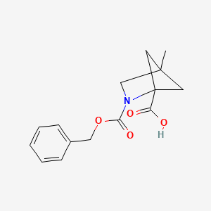 4-Methyl-2-phenylmethoxycarbonyl-2-azabicyclo[2.1.1]hexane-1-carboxylic acid