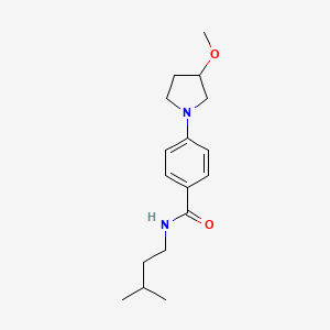 N-isopentyl-4-(3-methoxypyrrolidin-1-yl)benzamide