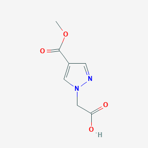 molecular formula C7H8N2O4 B2476044 [4-(methoxycarbonyl)-1H-pyrazol-1-yl]acetic acid CAS No. 1006348-69-1