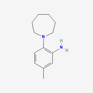 molecular formula C13H20N2 B2476048 2-(1-Azepanyl)-5-methylaniline CAS No. 946731-20-0