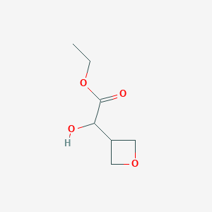 molecular formula C7H12O4 B2476057 Ethyl 2-hydroxy-2-(oxetan-3-yl)acetate CAS No. 1509910-39-7