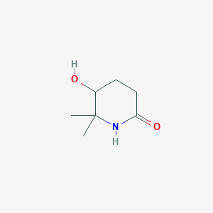 molecular formula C7H13NO2 B2476058 5-Hydroxy-6,6-dimethylpiperidin-2-one CAS No. 1803605-14-2