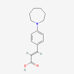 molecular formula C15H19NO2 B2476088 3-[4-(azepan-1-yl)phenyl]prop-2-enoic Acid CAS No. 847837-30-3