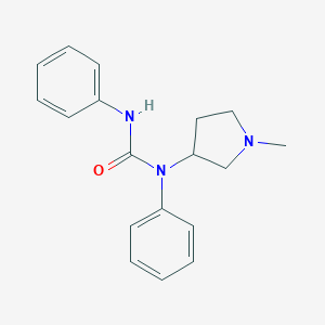molecular formula C18H21N3O B024762 1,3-Diphenyl-1-(1-methyl-3-pyrrolidinyl)urea CAS No. 19996-88-4