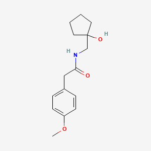 molecular formula C15H21NO3 B2476314 N-[(1-hydroxycyclopentyl)methyl]-2-(4-methoxyphenyl)acetamide CAS No. 1216381-53-1