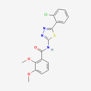 molecular formula C17H14ClN3O3S B2476317 N-(5-(2-chlorophenyl)-1,3,4-thiadiazol-2-yl)-2,3-dimethoxybenzamide CAS No. 391863-55-1