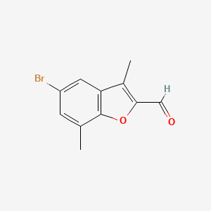 5-Bromo-3,7-dimethyl-1-benzofuran-2-carbaldehyde