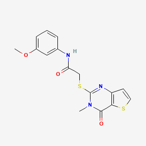 N-(3-methoxyphenyl)-2-[(3-methyl-4-oxo-3,4-dihydrothieno[3,2-d]pyrimidin-2-yl)sulfanyl]acetamide