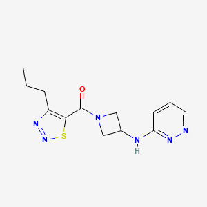 N-[1-(4-propyl-1,2,3-thiadiazole-5-carbonyl)azetidin-3-yl]pyridazin-3-amine