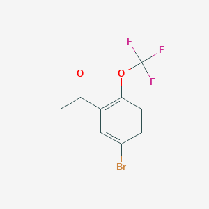 B2476345 1-[5-Bromo-2-(trifluoromethoxy)phenyl]ethanone CAS No. 1616930-97-2