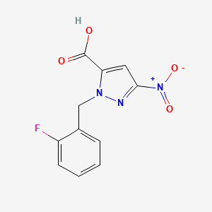 1-(2-fluorobenzyl)-3-nitro-1H-pyrazole-5-carboxylic acid