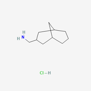 B2476357 Bicyclo[3.3.1]nonan-3-ylmethanamine hydrochloride CAS No. 2219371-73-8