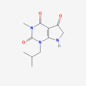 3-methyl-1-(2-methylpropyl)-1H,2H,3H,4H,5H,6H,7H-pyrrolo[2,3-d]pyrimidine-2,4,5-trione