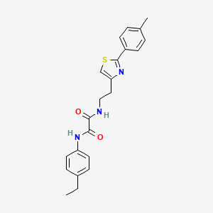 N1-(4-ethylphenyl)-N2-(2-(2-(p-tolyl)thiazol-4-yl)ethyl)oxalamide
