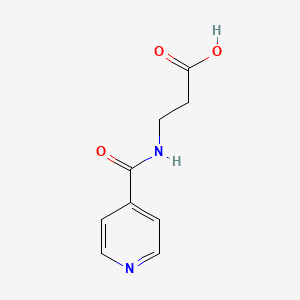 molecular formula C9H10N2O3 B2476545 3-(Isonicotinamido)propanoic acid CAS No. 147218-38-0