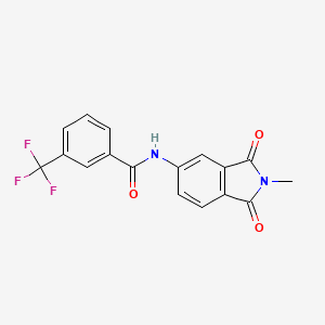 B2476547 N-(2-methyl-1,3-dioxoisoindolin-5-yl)-3-(trifluoromethyl)benzamide CAS No. 330190-02-8
