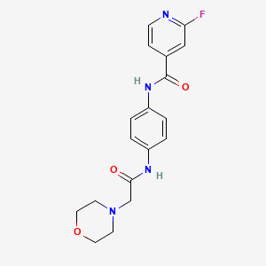 2-fluoro-N-{4-[2-(morpholin-4-yl)acetamido]phenyl}pyridine-4-carboxamide