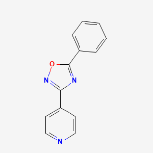 molecular formula C13H9N3O B2476590 4-(5-Phenyl-1,2,4-oxadiazol-3-yl)pyridine 