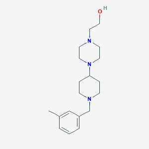 molecular formula C19H31N3O B247660 2-{4-[1-(3-Methylbenzyl)piperidin-4-yl]piperazin-1-yl}ethanol 