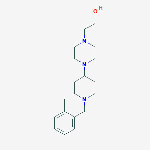 molecular formula C19H31N3O B247661 2-{4-[1-(2-Methylbenzyl)-4-piperidinyl]-1-piperazinyl}ethanol 