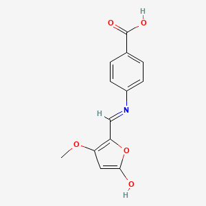 4-({[3-methoxy-5-oxo-2(5H)-furanyliden]methyl}amino)benzenecarboxylic acid