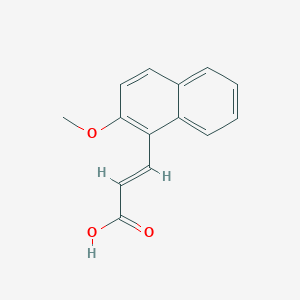 (E)-3-(2-methoxynaphthalen-1-yl)prop-2-enoic acid