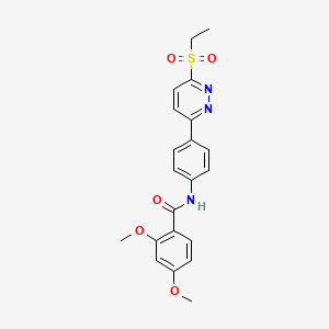N-(4-(6-(ethylsulfonyl)pyridazin-3-yl)phenyl)-2,4-dimethoxybenzamide
