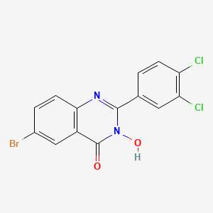 6-bromo-2-(3,4-dichlorophenyl)-3-hydroxy-4(3H)-quinazolinone
