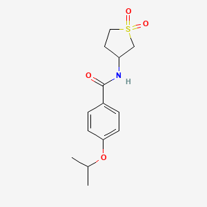 N-(1,1-dioxothiolan-3-yl)-4-propan-2-yloxybenzamide