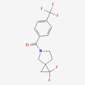 (2,2-Difluoro-5-azaspiro[2.4]heptan-5-yl)-[4-(trifluoromethyl)phenyl]methanone