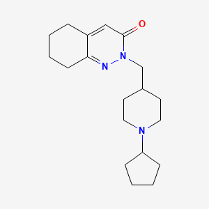 2-[(1-Cyclopentylpiperidin-4-yl)methyl]-2,3,5,6,7,8-hexahydrocinnolin-3-one