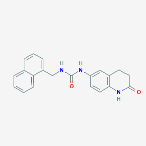 1-(Naphthalen-1-ylmethyl)-3-(2-oxo-1,2,3,4-tetrahydroquinolin-6-yl)urea