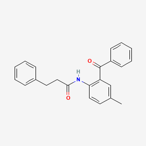 N-(2-benzoyl-4-methylphenyl)-3-phenylpropanamide